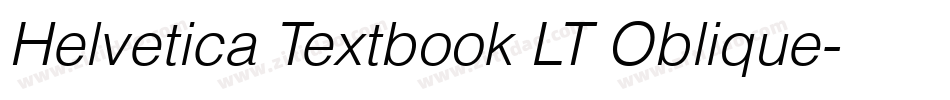 Helvetica Textbook LT Oblique字体转换